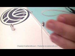 Kit de montaje de cables de acero para panel LED colgante distribuido por CABLEMATIC ®