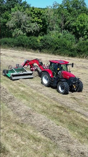 Reiter Respiro R8 in hay with CaseIH Maxxum 150 | Luxembourg 2025