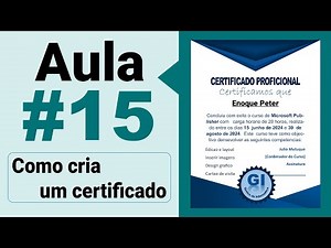 Microsoft Publisher #15: Como criar um certificado profissional