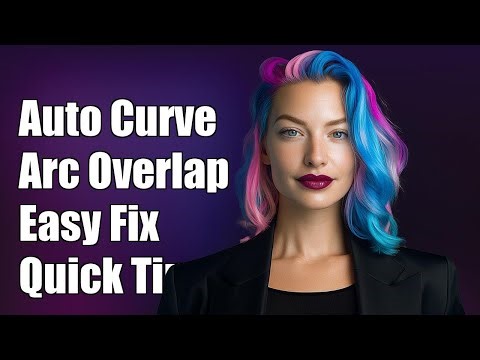 Automatically curving an arc when it is overlapping with another one
