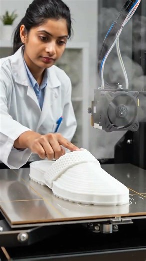 Watching a Slipper Get 3D Printed is So Satisfying #3dprinting #viralshorts #100 #trendingshorts