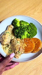 Creamy Garlic Chicken with Broccoli & Pumpkin Recipe