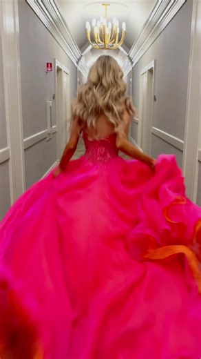 i will never get over this dress 💖🧡#pageant #pageantgown #pageantqueen #dresses @Shimmerboutique