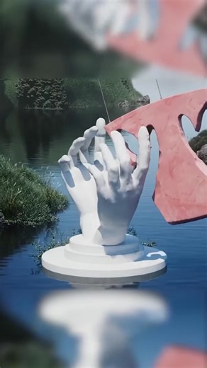 3D animation "Slipping Through My Fingers" by Swedish artist Andreas Wannerstedt. | GIGadgets