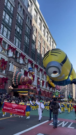 Stuart Minion Balloon Parade at Macy's Thanksgiving Day Parade