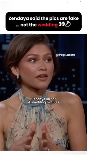 When Zendaya says the pics are fake… but not the wedding 👀💍 #TomHolland #Zendaya #tomdaya