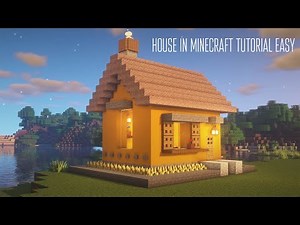 Beautiful and simple concrete house in minecraft