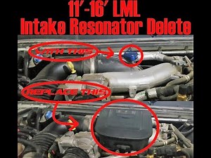 2011-2016 Duramax LML - INTAKE RESONATOR DELETE