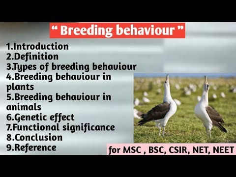 Breeding behaviour | Types | Plants and animals | Genetic effects | Functional significance