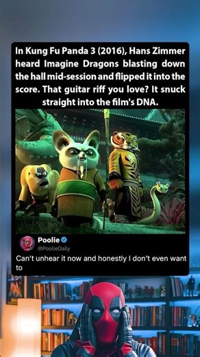 Kung Fu Panda 3 (2016) unexpected musical crossover