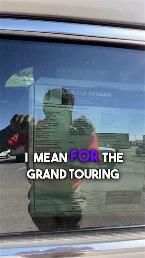 2026 Lincoln Corsair Grand Touring I Window Sticker