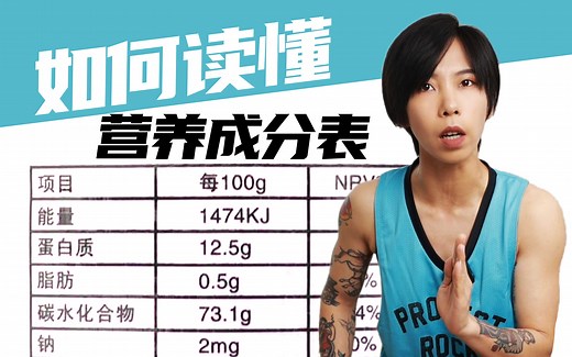 【减肥必备】快速读懂食物营养表/配料表