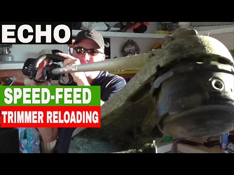 RELOADING THE ECHO LINE TRIMMER SPEED FEED HEAD -TUTORIAL