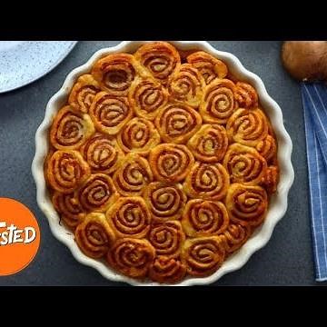 Deep Dish Pizza Swirl Pie Recipe | How To Make Deep Dish Pizza | Twisted