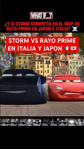 💎 What if Storm raced Lightning Prime in Italy and Japan? ☠️🔥⁉️ #cars #whatif #mcqueen #edit #fyp...