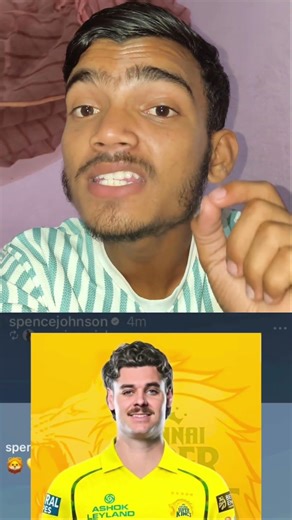 Spencer Johnson is the replacement of Nathan Elli in CSK