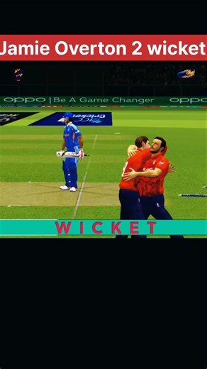 Overton’s Deadly Spell! 😱 2 Big Wickets vs India | IND vs ENG Semi Final #shorts