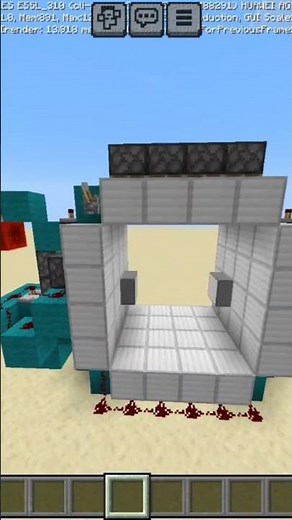 fast 4x4 vault door tutorial at 100 subscribers #redstone #minecraft #pistondoor