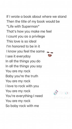 Beyoncé - You Are My Rock (Lyrics Video)