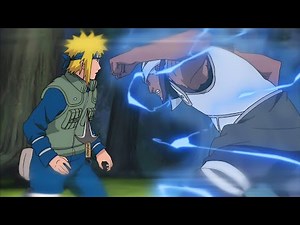 Minato supera a velocidade do Raikage - Minato se torna Hokage | Naruto Shippuden
