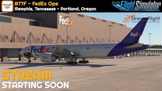 B77F | VATSIM | FedEx Ops | Memphis, TN - Portland, OR | !server !specs !sr !streamflight !route