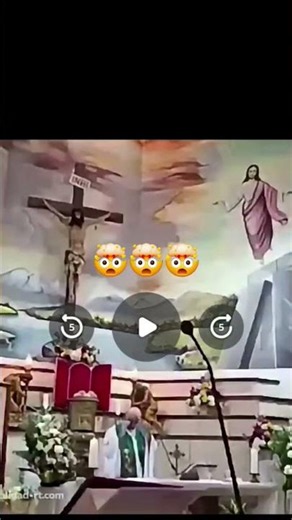 ⚠️Priest Unalived By Falling Crucifix⚠️ #catholic #christian #church #cross #jesus
