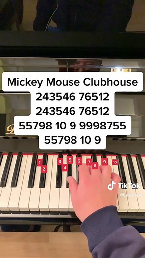 Learn to Play Mickey Mouse Clubhouse Theme Song on Piano