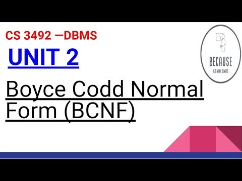 2.3.7 Boyce Codd Normal Form (BCNF) in Tamil