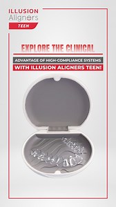 Teenage compliance is directly influenced by comfort and aesthetics. Illusion Aligners Teen uses optimized retention design, flexible material composition, and precise insertion pressure improving wear consistency and reducing mid-treatment drop-off. Illusion Aligners, we customize your patients' comfort! #IllusionAlignersTEEN #IllusionAligners #TeenOrthodontics #DigitalOrthodontics #ClearAligners #AlignerTechnology #OrthodonticInnovation #PediatricOrthodontics #ClinicalPrecision | Illusion Alig