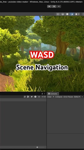 Unity Tip: WASD Scene Navigation