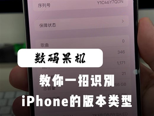教你一招识别iPhone的版本类型
