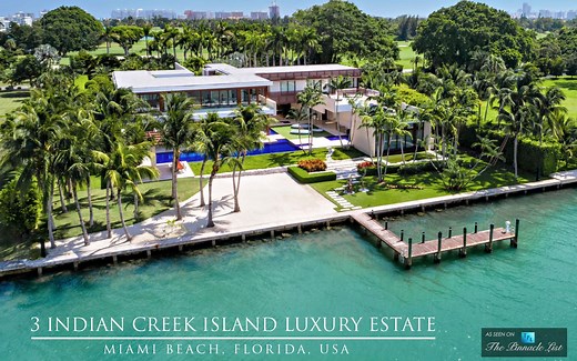 Luxury Home‪ | 4900万美元迈阿密现代滨水豪宅~3 Indian Creek Island Rd, Maimi（迈阿密 / 弗洛里达州）