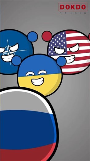 Lonely Ukraine | Russia vs Ukraine’s allies #countryballs