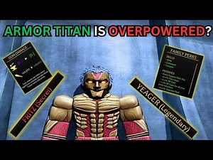 The BEST BUILD for ARMOR TITAN in ATTACK on TITAN | AOT: Revolution