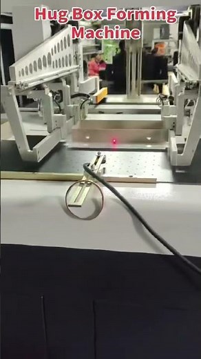 rigid box hug box forming machine with robot arm connect with automatic and semi automatic conveyor