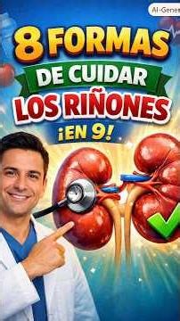 8 formas de cuidar tus riñones y evitar enfermedades