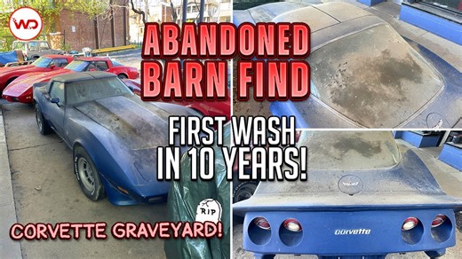Classic Corvette Gets First Wash in 10 Years Revival