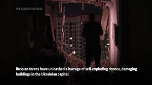 Russian drone strike hits Kyiv