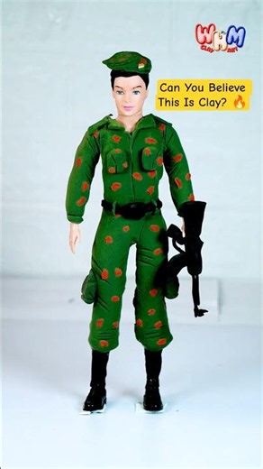 I Made a Soldier Using Clay 🪖🔥 #indianarmy #soldier #deshbhakti #clayart #clay