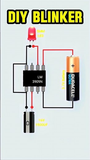 Simple LED Flasher Circuit – Super Easy DIY!
