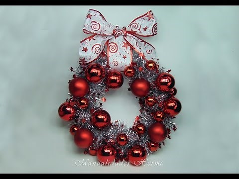 COMO HACER UNA CORONA PARA NAVIDAD