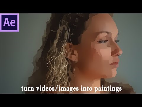 Turn videos/images into oil paintings on canvas in After Effects - 133