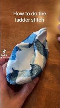 How to sew the ladder stitch