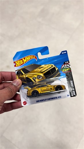 2018 Bentley Continental GT💛🔥 Hotwheels Collection Bently Hotwheels Golden hotwheels Gt bentley #bentley #continental #gt Bentley diecast collection Bentley miniature car models