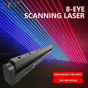 [Hot Item] 8 Eye Laser RGB Liner Beam Bar Lights Multi Color RGB 8 Eye Moving Head Red Beam Laser Light