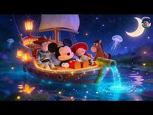 Fall Asleep in 5 Minutes 🌙 Mickey & Toy Story Magical Boat with Gentle Water Sounds