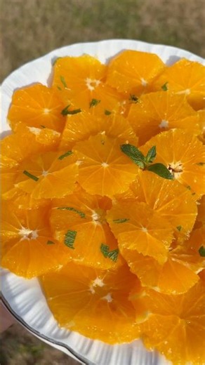 CARPACCIO D’ORANGES À LA FLEUR D’ORANGER 🍊