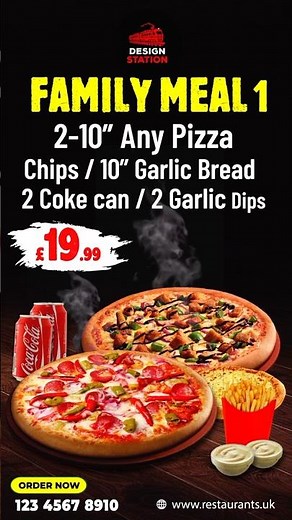 Animated TV Menu Board Design for Restaurants | Digital Menu Screen & Video Ads