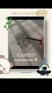 Identity sketch explained | ‪@wardacreates111‬ #artwithmeaning #emotionaldrawing