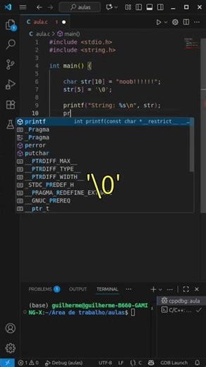 Sua string em C está com um final misterioso? O \\0 é a chave para o sucesso!